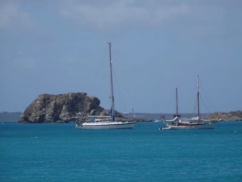 At anchor in Grand Case
